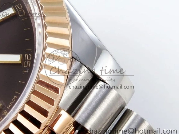 MiroTime 0226 Original DateJust 41 126331 904L SS RG VSF 1:1 Best Edition Brown Dial on Jubilee Bracelet VS 1711